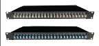 Tiroir optique LC Duplex 12 ports équipé 3, 6 ou 12 coupleurs