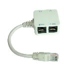 Adaptateur RJ45 4 en 1, 1 entre M sur cordon